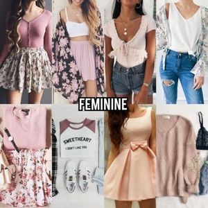 Feminine Womens Lot 6 peices s, m, l